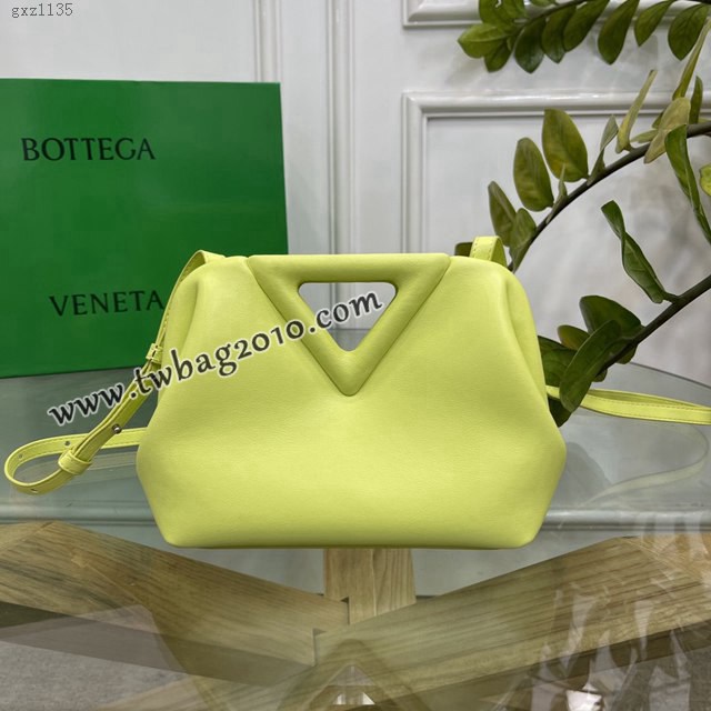 Bottega veneta高端女包 98088 寶緹嘉THE TRIANGLE BV專櫃新款海草黃三角形五金手提女包  gxz1135