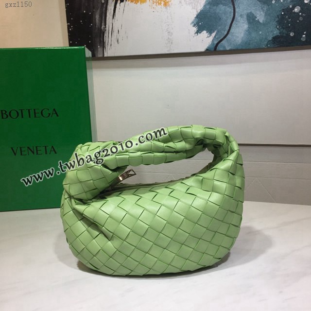 Bottega veneta高端女包 98080 寶緹嘉小號羊皮手工編織女包 BV爆款jodie新版本2代編織打結圓形hobo包  gxz1150