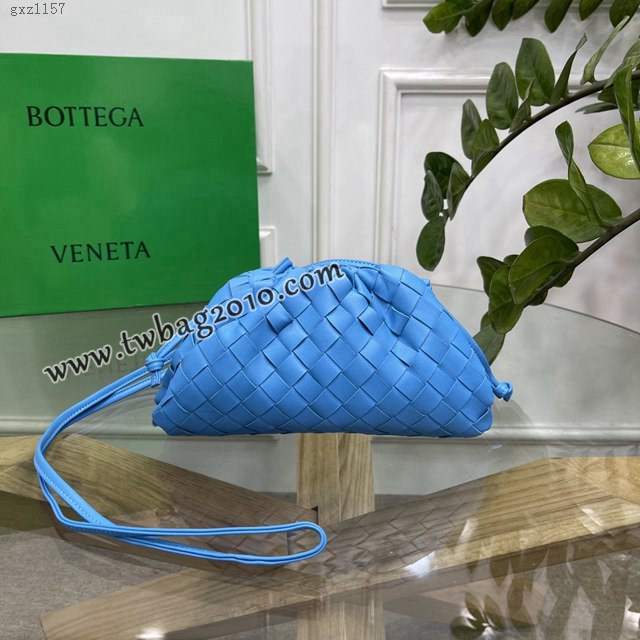 Bottega veneta高端女包 98061 寶緹嘉粗格編織羊皮雲朵POUCH手拿包 BV經典款女包  gxz1157