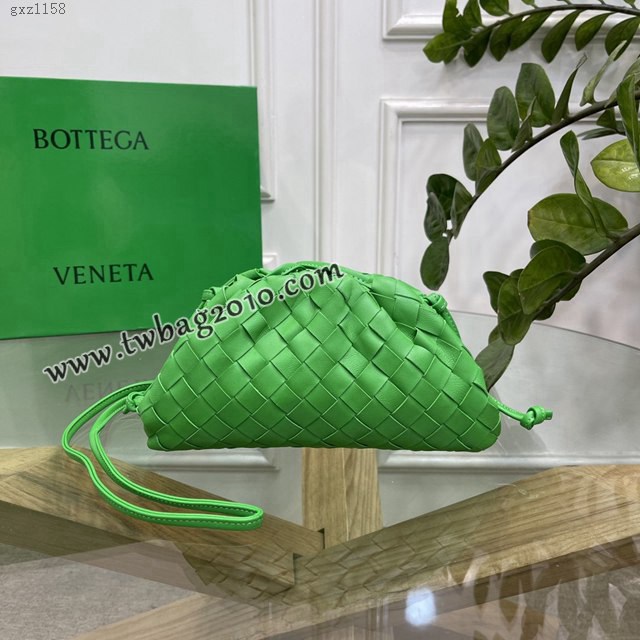 Bottega veneta高端女包 98061 寶緹嘉粗格編織羊皮雲朵POUCH手拿包 BV經典款女包  gxz1158