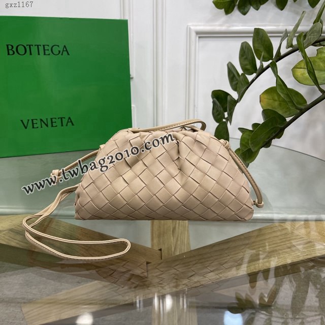 Bottega veneta高端女包 98061 寶緹嘉升級版小號編織雲朵包 BV經典款純手工編織羔羊皮女包  gxz1167