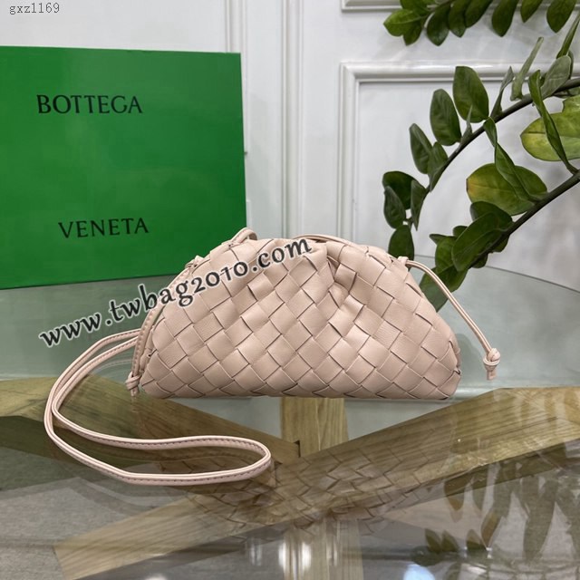 Bottega veneta高端女包 98061 寶緹嘉升級版小號編織雲朵包 BV經典款純手工編織羔羊皮女包  gxz1169