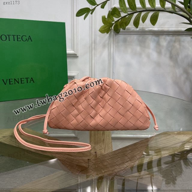 Bottega veneta高端女包 98061 寶緹嘉升級版小號編織雲朵包 BV經典款純手工編織羔羊皮女包  gxz1173