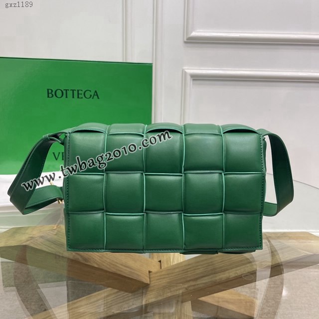 Bottega veneta高端女包 96006 寶緹嘉綠色羊皮枕頭包肩背包 BV經典款Cassette枕頭包  gxz1189