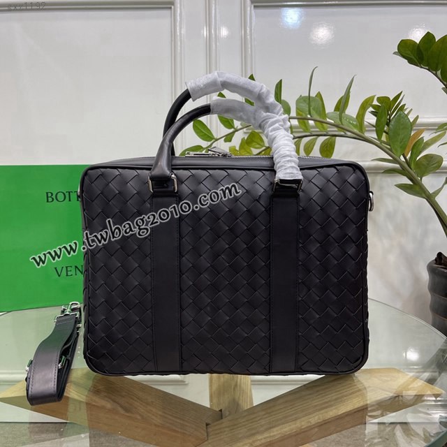 Bottega veneta高端男包 98082 寶緹嘉原單胎牛皮男包 BV經典款編織男士手提公事包  gxz1192