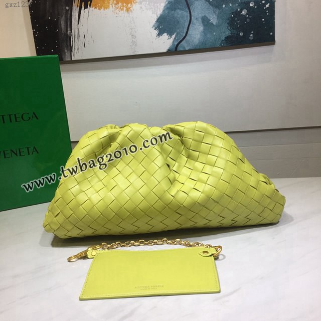 Bottega veneta高端女包 98062寬編織 寶緹嘉升級版大號編織雲朵包 BV經典款胎牛皮pouch編織雲朵包  gxz1237