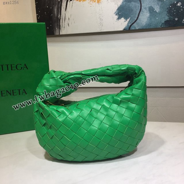 Bottega veneta高端女包 98080小號 寶緹嘉爆款jodie新版本2代編織打結圓形hobo包 BV經典款羊皮手工編織女包  gxz1256