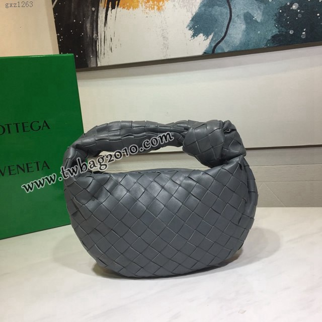 Bottega veneta高端女包 98080小號 寶緹嘉爆款jodie新版本2代編織打結圓形hobo包 BV經典款羊皮手工編織女包  gxz1263