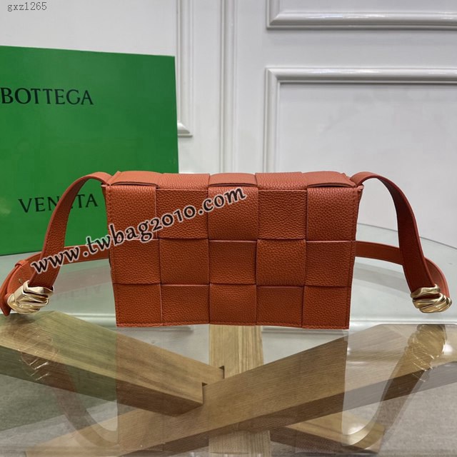 Bottega veneta高端女包 KF0017荔枝紋 寶緹嘉荔枝紋牛皮CASSETTE包包 BV經典款單肩斜挎包  gxz1265