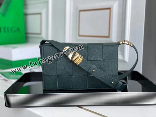 Bottega veneta高端女包 KF0017荔枝紋 寶緹嘉CASSETTE新款荔枝紋牛皮女包 BV經典款單肩斜挎包  gxz1274