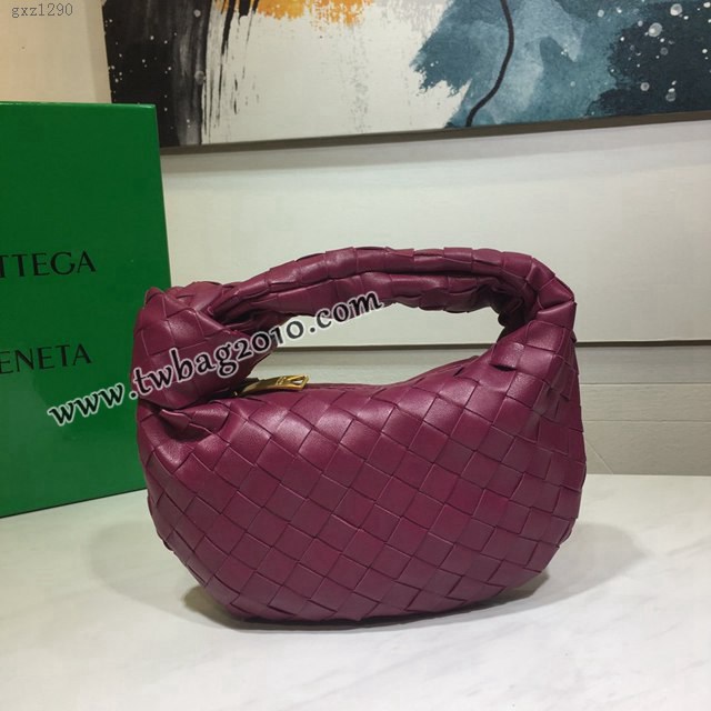 Bottega veneta高端女包 98070小號 寶緹嘉最新編織打結圓形hobo包 BV經典款羊皮手工編織女包  gxz1290
