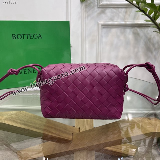 Bottega veneta高端女包 98091 寶緹嘉新款編織小方包 BV經典款手工編織小號肩背女包  gxz1339