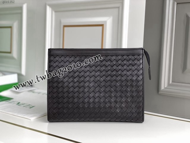Bottega veneta高端男包 98017 寶緹嘉胎牛皮編織手拿包 BV經典款男士手包  gxz1352