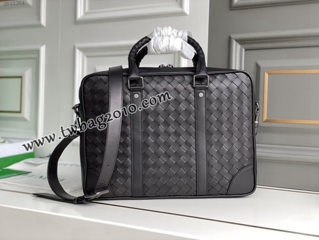 Bottega veneta高端男包 98083 寶緹嘉原單胎牛皮男包 BV經典款編織包男士手提公事包  gxz1364