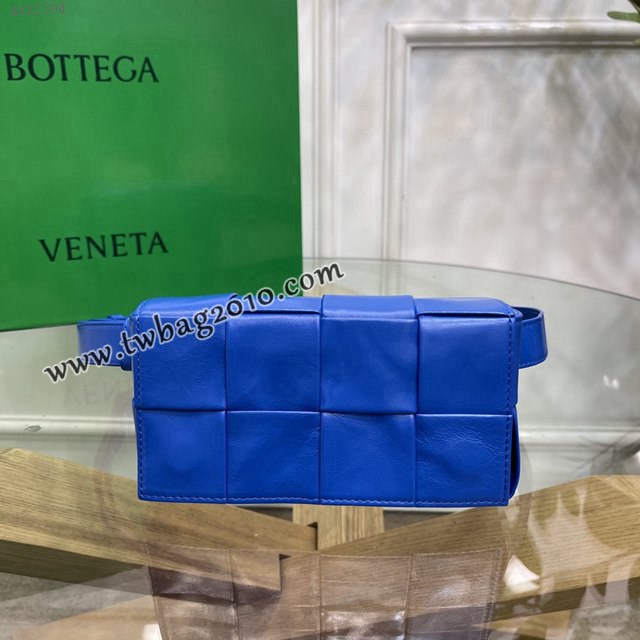 Bottega veneta高端女包 KF0023 寶緹嘉爆款電光藍CASSETTE腰包 BV經典款四格腰包/胸包/斜挎包/單肩包  gxz1394