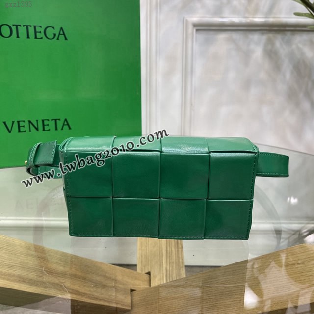 Bottega veneta高端女包 KF0023 寶緹嘉爆款賽車綠CASSETTE腰包 BV經典款四格腰包/胸包/斜挎包/單肩包  gxz1395