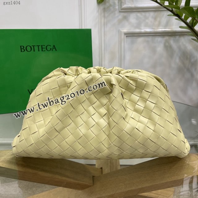 Bottega veneta高端女包 98062寬編織 寶緹嘉純手工編織羔羊皮女包 BV經典款大號編織雲朵包  gxz1404