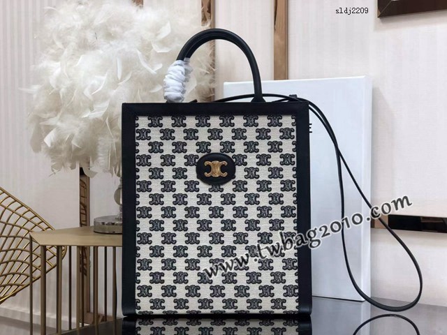Celine專櫃2023新款單肩斜挎手拎托特包 192082 賽琳CABAS小號購物袋 sldj2209