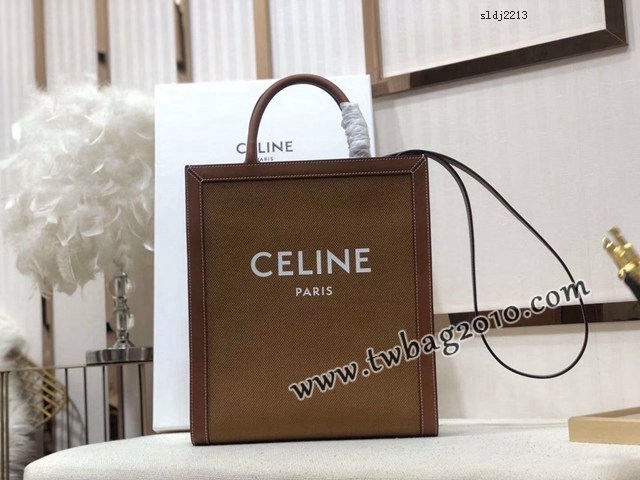 Celine專櫃2023新款單肩斜挎手拎托特包 192082 賽琳CABAS小號購物袋 sldj2213