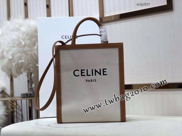 Celine專櫃2023新款單肩斜挎手拎托特包 192082 賽琳CABAS小號購物袋 sldj2217
