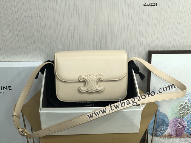 Celine專櫃2023新款CUIR TRIOMPHE TEEN小號凱旋門女包 188423大 賽琳全皮肩背包 sldj2281