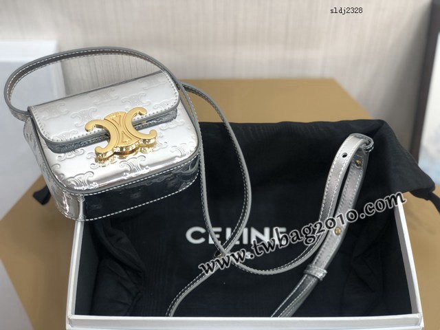 Celine專櫃2023新款全皮肩背女包 10513 賽琳凱旋門迷你挎包 sldj2328