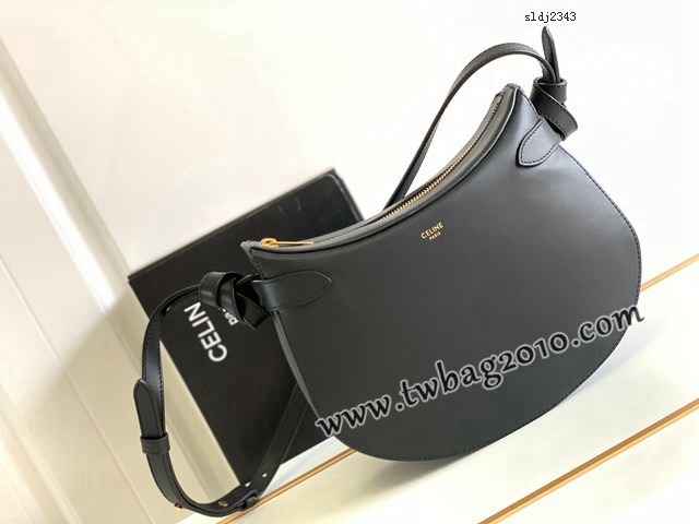 Celine專櫃2023早秋新款手袋 賽琳經典單品法式結緞面小牛皮挎包 sldj2343