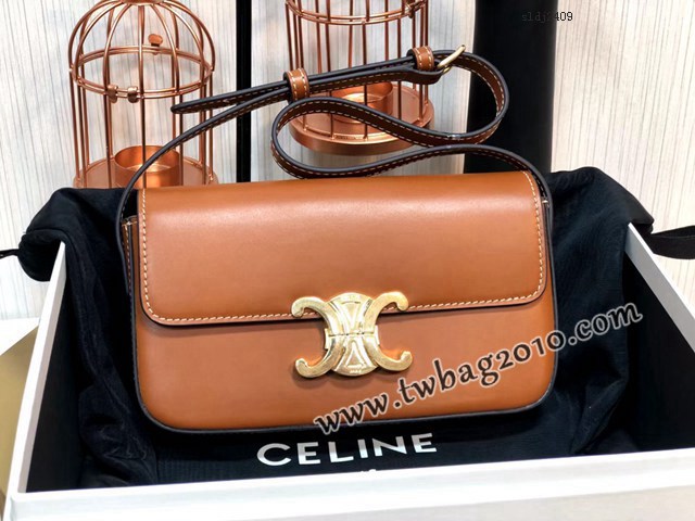 Celine專櫃2023新款Triomphe Shoulder Bag 194143 賽琳最新款凱旋門腋下包 sldj2409