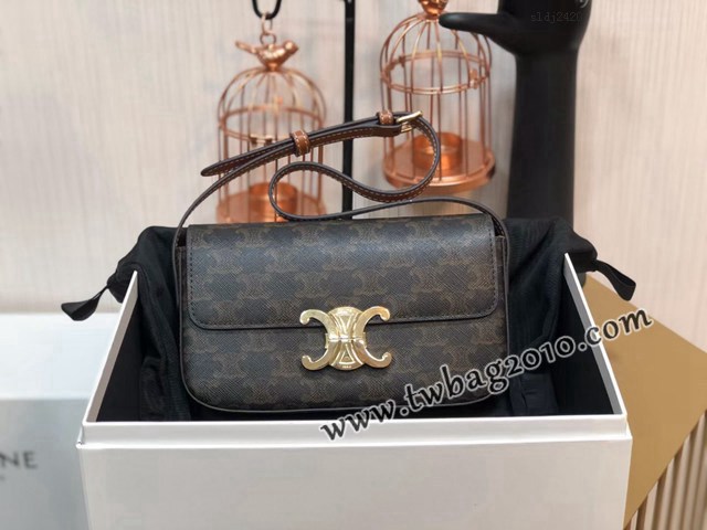 Celine專櫃2023新款Triomphe Shoulder Bag 194143 賽琳最新款凱旋門腋下包 sldj2420