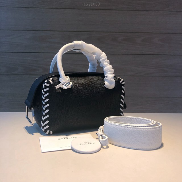 Delvaux經典款Cool Box荔枝紋手提女包 德爾沃專櫃手提肩背手袋女包 bxs1030