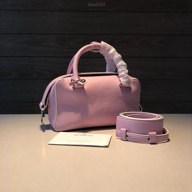 Delvaux經典款Cool Box荔枝紋手提女包 德爾沃專櫃手提肩背手袋女包 bxs1033