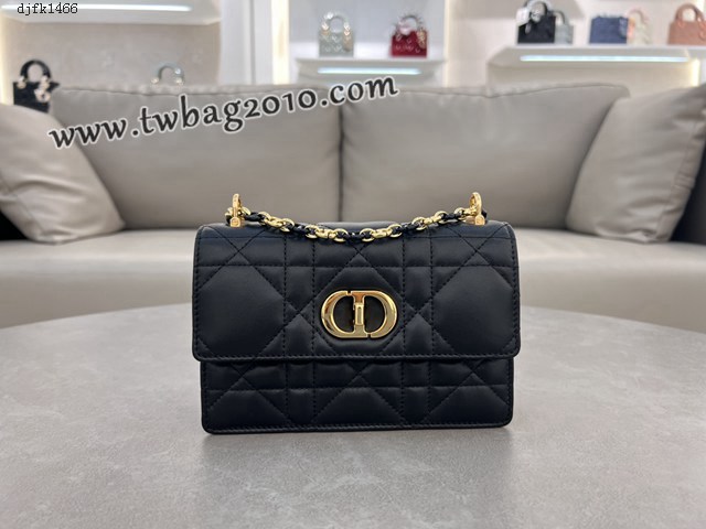 Dior专柜新款迪奥高仿原单黑色链条手袋小号斜挎女包 djfk1466