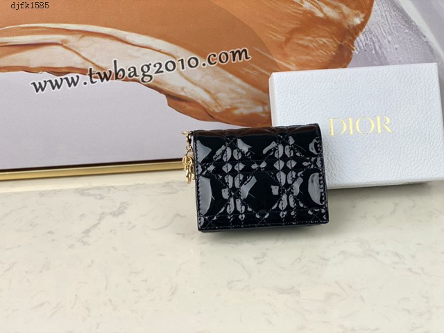 Dior专柜新款钱包迪奥高仿原单lady牛皮零钱包卡包 djfk1585