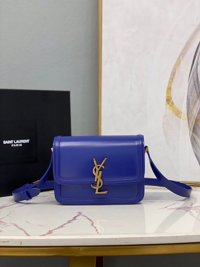 YSL专柜款女包 聖羅蘭經典款MONOGRAM金屬旋扣大號郵差包 YSL肩背斜挎包 634305  jjh1076