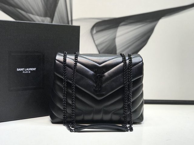 YSL专柜款女包 聖羅蘭經典款LouLou Y中號形挎包 YSL肩背斜挎包 464676  jjh1170