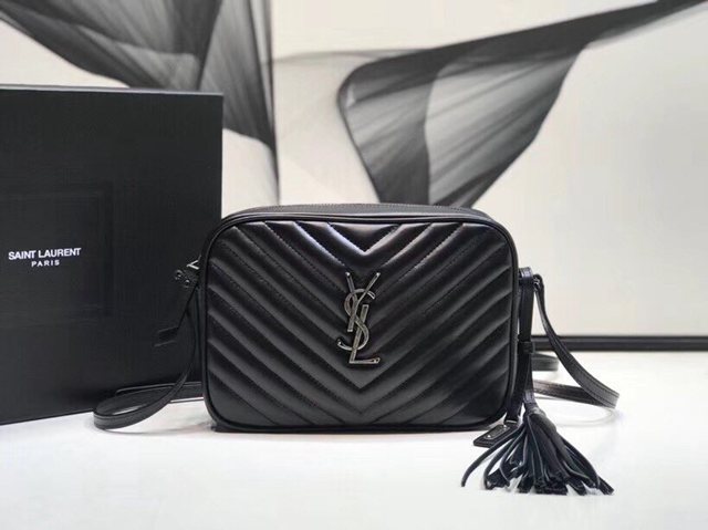 YSL专柜款女包 聖羅蘭經典款MONOGRAM SAINT LAURENT相機包 YSL肩背斜挎包 520534  jjh1193