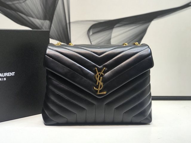 YSL专柜款女包 聖羅蘭經典款LouLou Y大號形挎包 YSL肩背斜挎包 459749  jjh1195