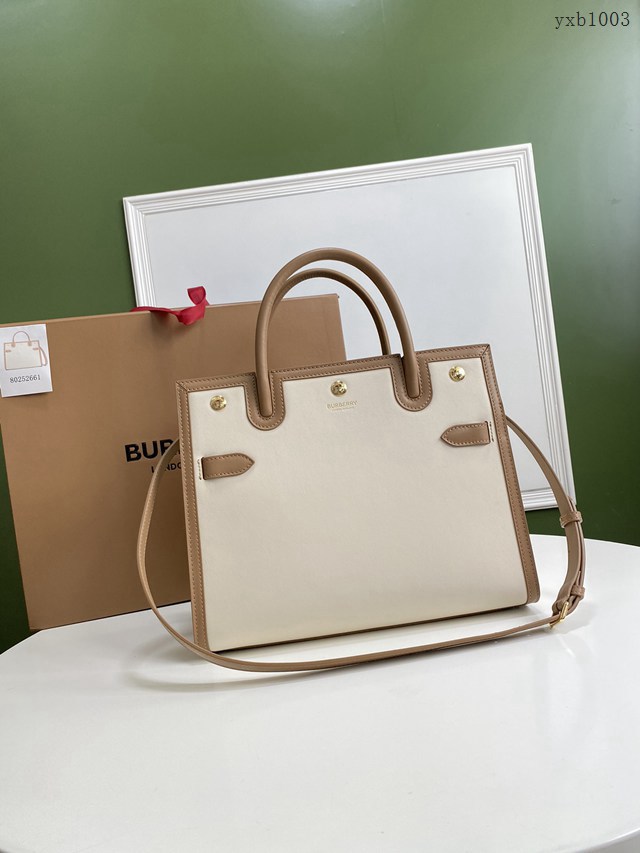 Burberry專門店新款大號Title泰爾勒手袋 巴寶莉手提托特包購物袋 yxb1003