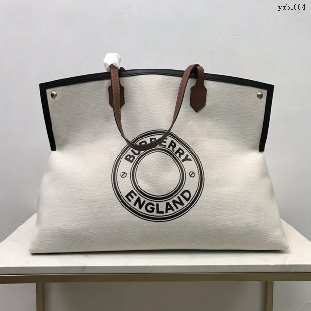 Burberry專門店新款購物袋休閒百搭的托特包 巴寶莉Society賽爾迪手袋 yxb1004