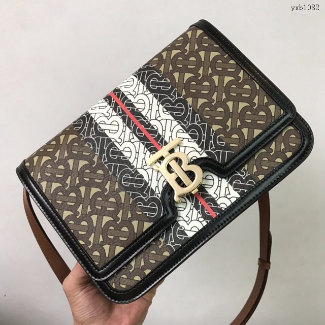 Burberry專門店新款中號TB專屬標識鎖扣包 巴寶莉單肩背斜背女士小挎包 yxb1082