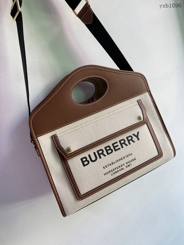 Burberry專門店新款撲克包拉鏈 巴寶莉Horseferry印花托特包 yxb1096