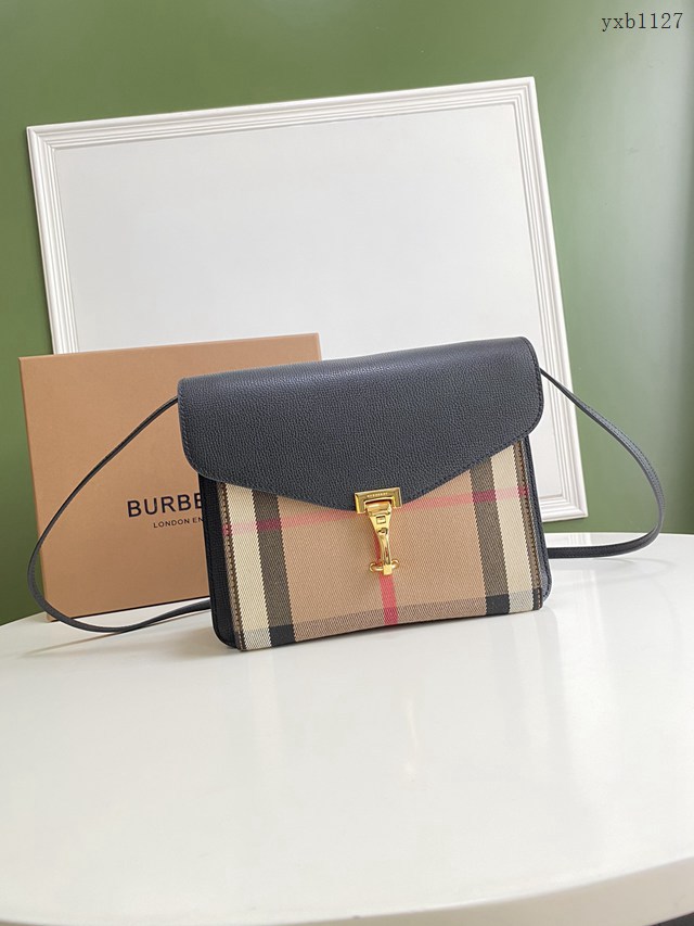 Burberry專門店新款格紋斜背包 巴寶莉女士斜挎肩背包 yxb1127