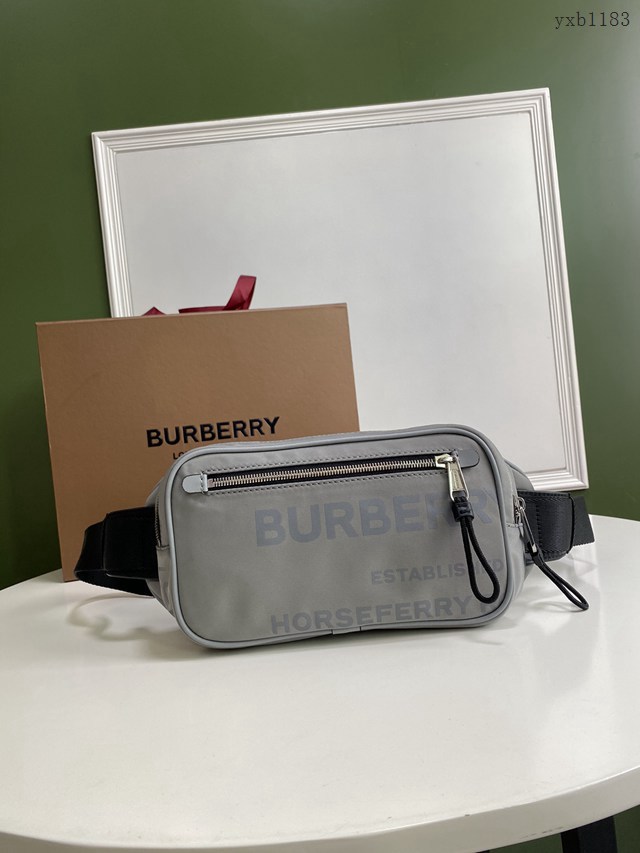 Burberry專門店新款腰包 巴寶莉尼龍布男士腰包挎包 yxb1183