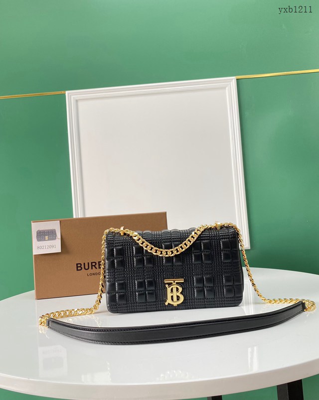 Burberry專門店新款羊皮小號TB蘿拉包 巴寶莉羔羊皮單肩斜挎女包 yxb1211
