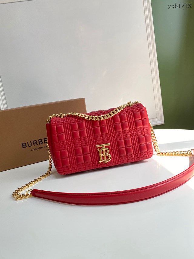 Burberry專門店新款羊皮小號TB蘿拉包 巴寶莉羔羊皮單肩斜挎女包 yxb1213