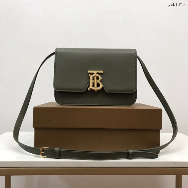 Burberry專門店新款小號TB專屬標識皮革鎖扣包 巴寶莉經典爆款皮革單肩斜背女包 yxb1376