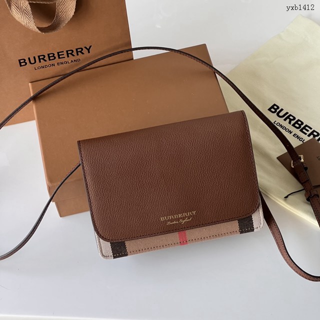 Burberry專門店新款兩用小肩包手包 巴寶莉翻蓋單肩斜挎女包 yxb1412