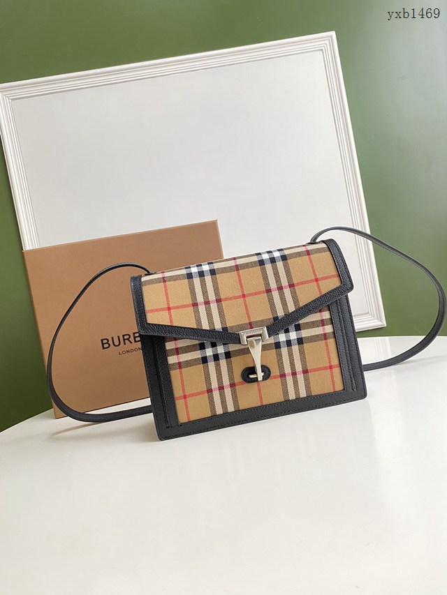 Burberry專門店新款Vintage復古格紋斜背包 巴寶莉肩背女包 yxb1469