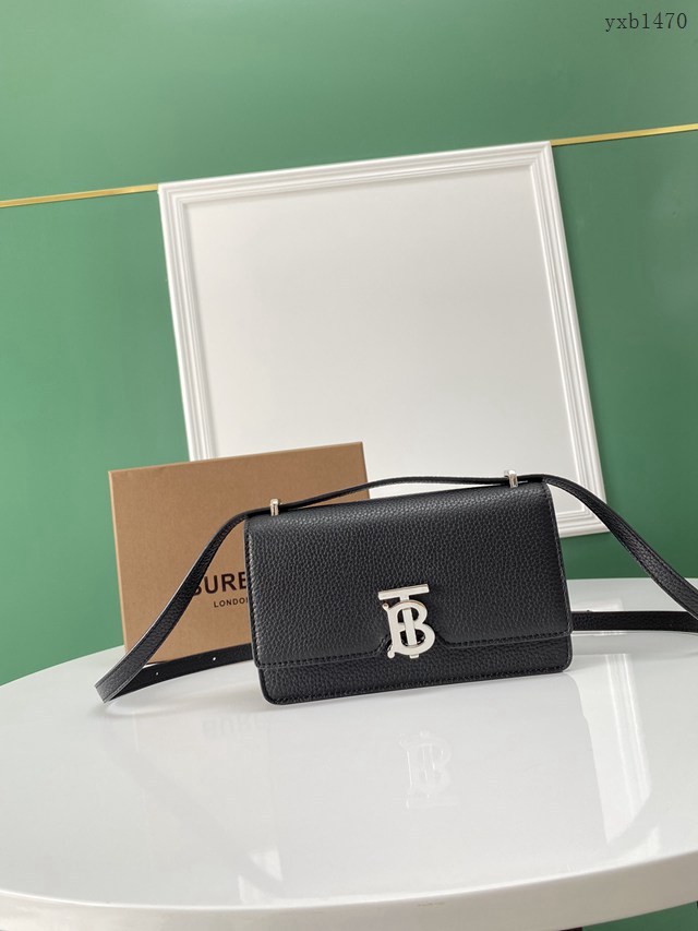 Burberry專門店新款Robin洛賓包 巴寶莉粒紋皮革肩背斜挎女包 yxb1470