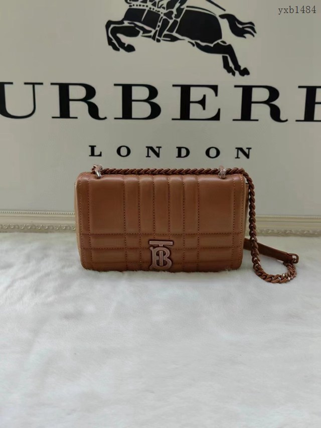 Burberry專門店新款絎縫時裝秀款Lola蘿拉包 巴寶莉皮革鏈條單肩斜挎女包 yxb1484
